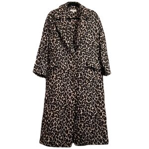 Victor Alfaro Leopard Jacquard Coat XS